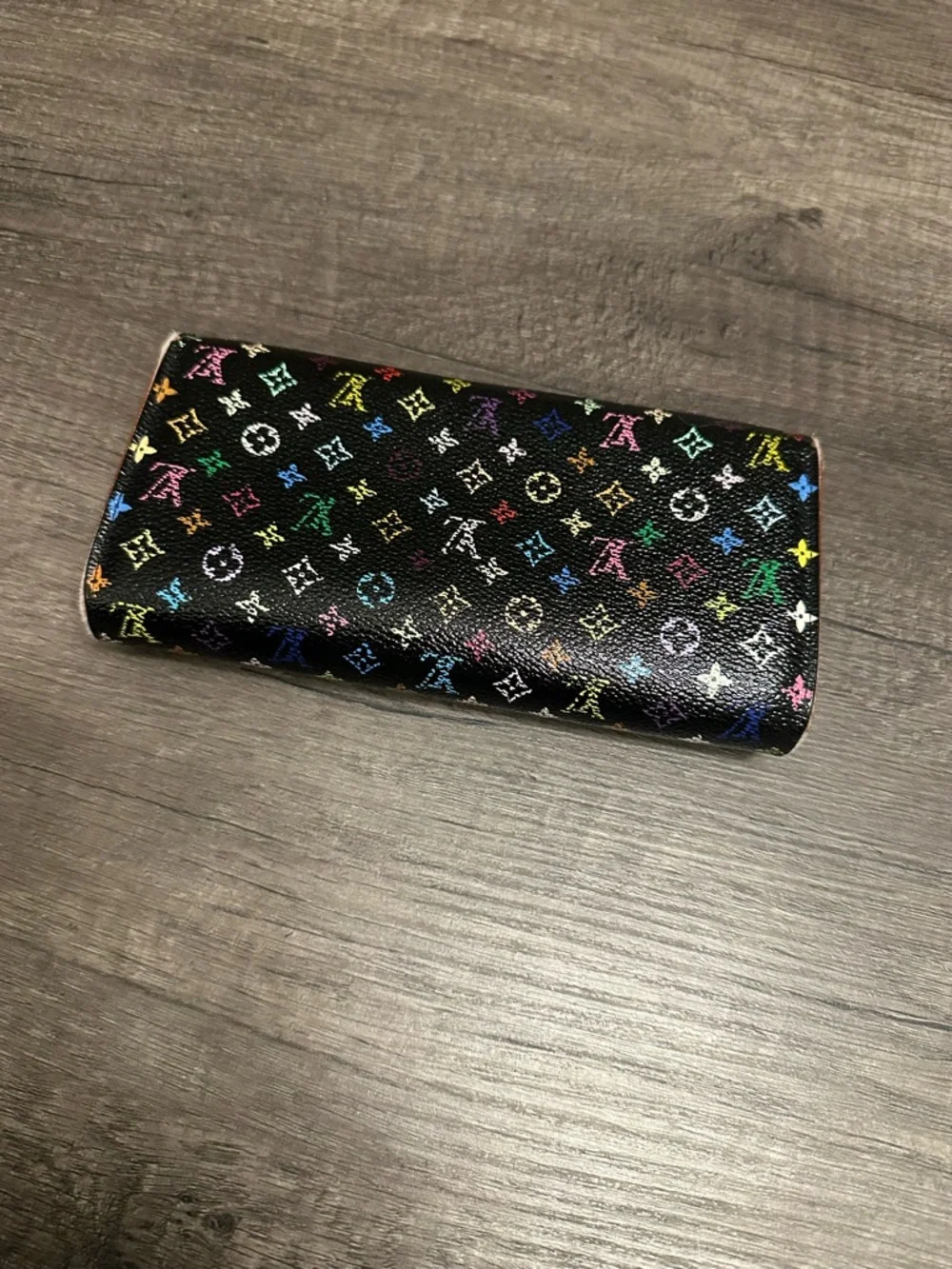 Louis Vuitton Black Murakami Monogram Long Wallet